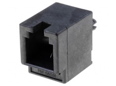 Soclu RJ9 4P4C Aurit pentru PCB THT foto