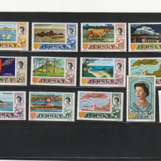 Jersey 1971-Imagini din Jersey,Regina Elizabeth,serie 12 valori,MNH,Mi.34-45