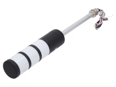 Coloană de semnalizare LED roşu/ambră/verde QTR60LF-3-24-RAG foto