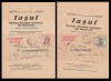 1944 Romania - 2 reviste Iasul, banderole cu marci Cercul Iesenilor seria a 4-a