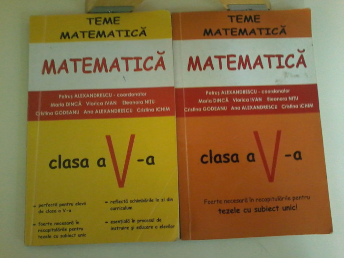 Petrus Alexandrescu-Teme matematica clasa a V a (partea 1 + partea 2)