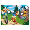 Puzzle 2 in 1 - Mickey campionul - 77 piese, Dino