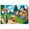 Puzzle 2 in 1 - Mickey campionul - 77 piese