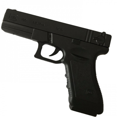 Pistol Bricheta Glock 18 negru metalic antivint reincarcabil foto