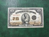 CANADA 25 CENTS 1923