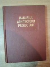 MANUALUL ARHITECTULUI PROIECTANT , VOL. III , Bucuresti 1958 , PREZINTA HALOURI DE APA foto