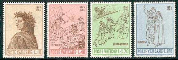 Vatican 1965 - Dante Alighieri, serie neuzata