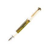 Cumpara ieftin Stilou Pelikan Souveran M400 F penita aur corp alb-verde 935502