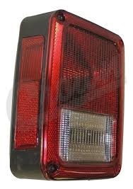 Stop spate lampa Jeep Wrangler (Jk), 07.06-13, spate,omologare SAE, cu suport bec, tip USA, 55077891AC; 55077891AD; 55077891AG, Stanga foto