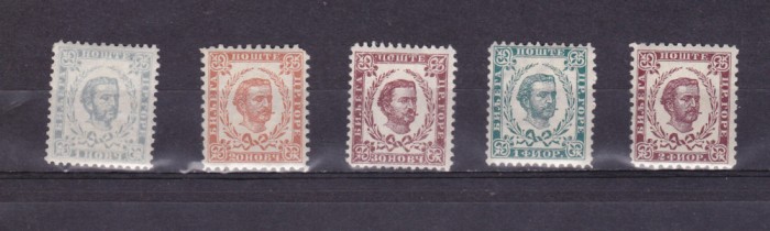 TSV @ - 1894 MICHEL LOT MUNTENEGRU, MH/*, urme de sarniera