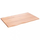 Cumpara ieftin Polita perete maro deschis 80x50x2 cm lemn masiv stejar tratat