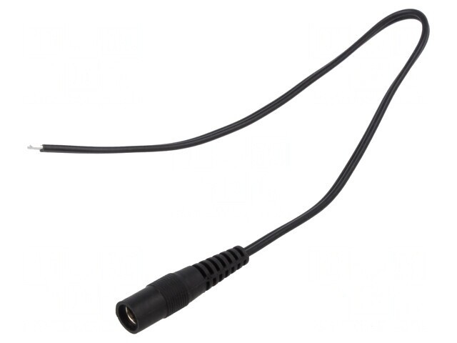 Cablu Alimentare DC 5.5/2.5 mm Negru 0.25m