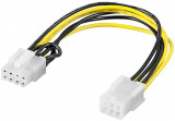 Cablu adaptor alimentare PCI express 6p - 8p, Goobay