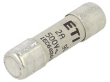 Siguranţă cilindrică gG 2A 500VAC 10,3x38mm