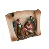 Iesle de Craciun cu Figurine Magi, Cadouri si Lumina LED, 27 x 10 x 16 cm, General