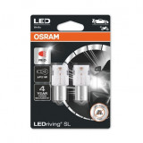 SET 2 BECURI AUXILIARE CU LED 12V (P21W) RED BLI OSRAM 8602