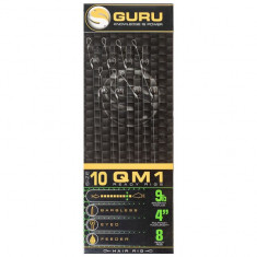 Carlige legate Guru QM1 Standard Hair Rigs, 0.22mm, 8bc (Marime Carlige: Nr. 10)