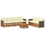 vidaXL Seturi de canapele cu pernă 8 pcs Lemn Solid de Acacia 3384106
