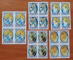 NIUE-&#039;&#039;PICTURI -CRACIUN 1993&#039;&#039;&#039;- 4 Serii de 5v in blocuri de4-MNH- NESTAMP. -vezi scan