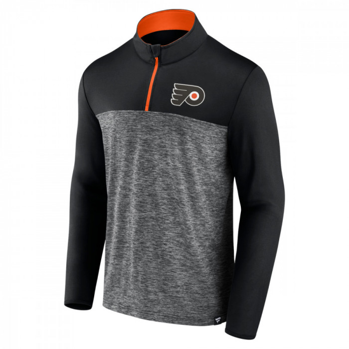 Philadelphia Flyers hanorac de bărbați Iconic Defender 1/4 Zip black - XL