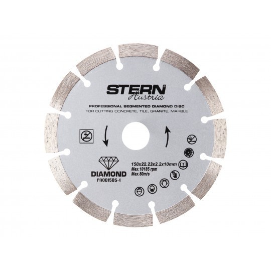 STERN. Disc diamantat segmentat profesional 150 mm
