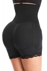 Body modelator cu efect push-up, corset &amp; pernuțe pentru șolduri - Negru - XL/XXL, Black