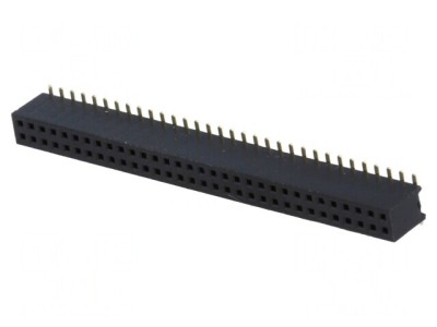 Soclu Șiruri Pini Mamă 64P 1.27mm SMT 2x32 1A 30m&amp;Omega; foto