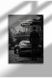 fast_mindset_6|Frameless Motivational Wall Poster, Supercar Art, "Stop Until Proud" Quote, Fast Mindset 2025 | A4 (21 x 29.7 cm) - fast_mindset_6