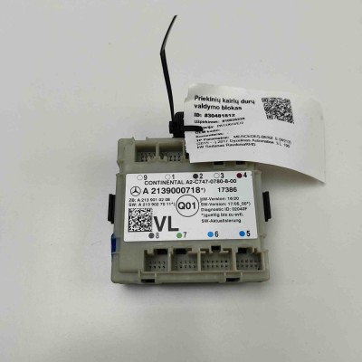 Modul de control ușă st&amp;acirc;nga față MERCEDES-BENZ E W213 2017 OEM: A2139000718,A2139010208,A2139027011 30481812 foto