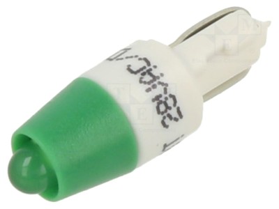 Lampă de control LED verde 28V foto