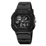 Ceas sport SKMEI 2641 bărbați, digital, negru, rezistent la apă 30M, funcție countdown