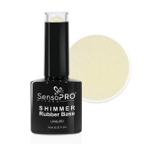 Cumpara ieftin Shimmer Rubber Base SensoPRO Milano - #55 Frosted Honey, 10ml