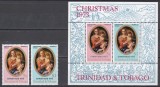 Trinidad Tobago 1973 - Crăciun - Picturi de Murillo, Serie + Colita, MNH