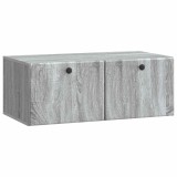 vidaXL Oglindă TV montată pe perete Sonoma gri 78,5 x 41 x 30 cm 899201