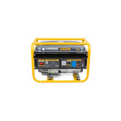 Generator curent electric 3000 W, 3 KW, 220 V, Stabilizator de tensiune (AVR), Monofazat, protectie suprasarcina, Powermat foto