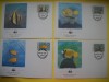 HOPCT PLIC FDC S NR 253 SET 4 FDC FAUNA-PESTI DIN MALDIVE 1986