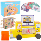 Cumpara ieftin Jucarie educative Montessori pentru invatarea prescolara, jocul de invatare a literelor, cuvinte in limba engleza, educative pentru copii de 3-8 ani.