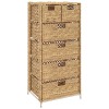 VidaXL Dulap de depozitare cu 6 coșuri, 47x37x100 cm, zambilă de apă