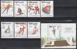 Cambogia 1991 - Jocurile Olimpice, Albertville, Serie + Colita, MNH, Nestampilat