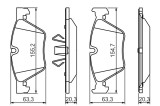 BOSCH 0 986 494 117 set placute frana,frana disc