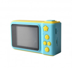 Camera digitala rezistenta la apa pentru copii, galben cu albastru, Gonga foto