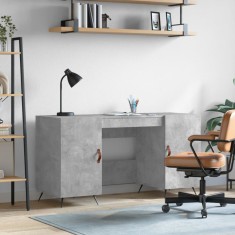 vidaXL Birou, gri beton, 140x50x75 cm, lemn compozit 829520
