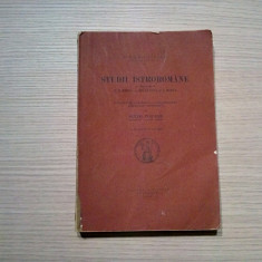 STUDII ISTROROMANE - Sextil Puscariu - Cultura Nationala, 1926, 370 p.