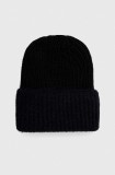 Answear Lab caciula culoarea negru, din tricot gros