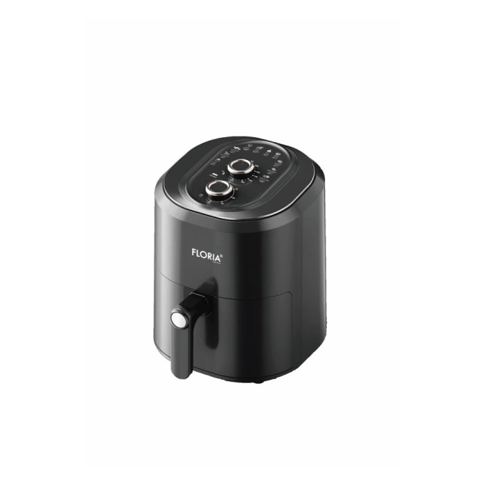 Friteuza cu aer cald Floria ZLN8009 Neagra, putere 1360W, Capacitate 6 Litri, temperatura reglabila