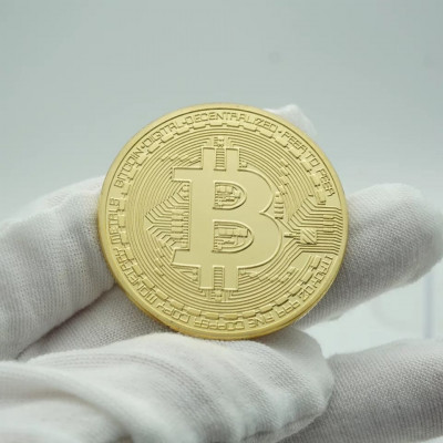 Moneda bitcoin colectie foto