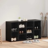 Bancă pentru pantofi cu raft Altele Stejar negru 103 x 30 x 55 cm