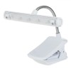 Lampa de Citit LED, Alb, Clip Reglabil, 15 cm, Funcționare cu Baterii AAA, Portabilă, Oem