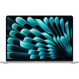 Laptop Apple MacBook Air 15, cu procesor Apple M4, 10 nuclee CPU si 10 nuclee GPU, 24GB RAM, 512GB, Silver, Tastatura Internationala, Manual RO