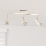 vidaXL Spotlight Tavan 3 Direcții Ajustabil Nichel Periat GU10